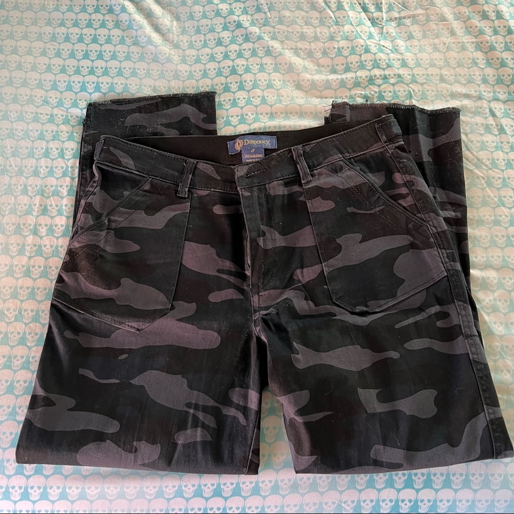 Camo Print “Ab”solution Democracy Jeans